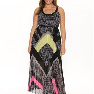 Lane Bryant Maxi Dress with bright pattern!